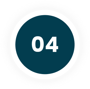Circular icon with the number 04 inside a dark teal center and white border.